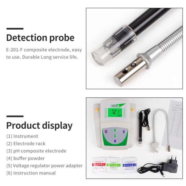 2 in 1 PHS-25C PH Tester +PH198 - 图片 11