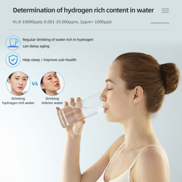 3 in 1 Hydrogen-rich Temperature ORP H2 Meter With Backlight+PH165BL - 图片 6