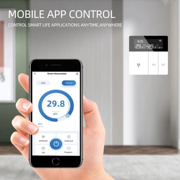 WIFI Floor Heat Thermostat Digital Temperature Controller+WH101 - 图片 3