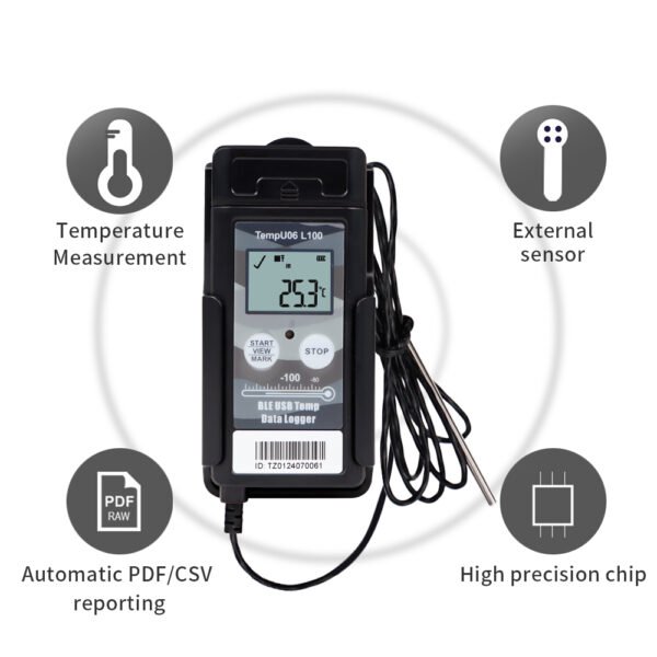 Temperature Recorder Temperature Data Logger +Temp022/Temp023/Temp023 - 图片 3