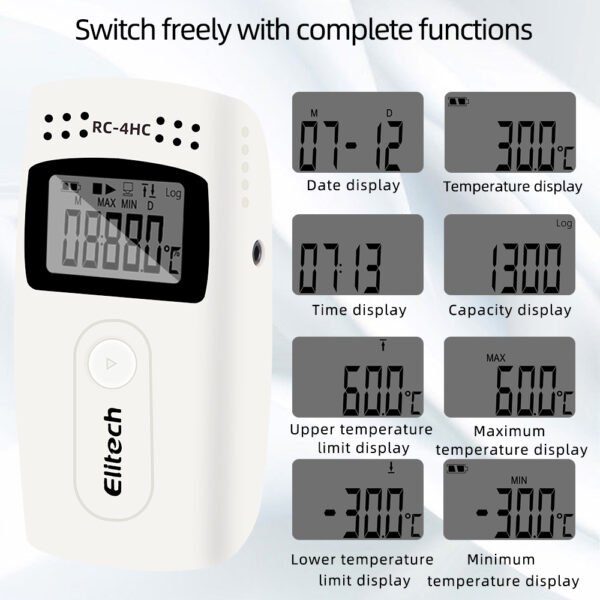 RC-4HC Digital USB Built-in NTC Data logger +WH52 - 图片 3