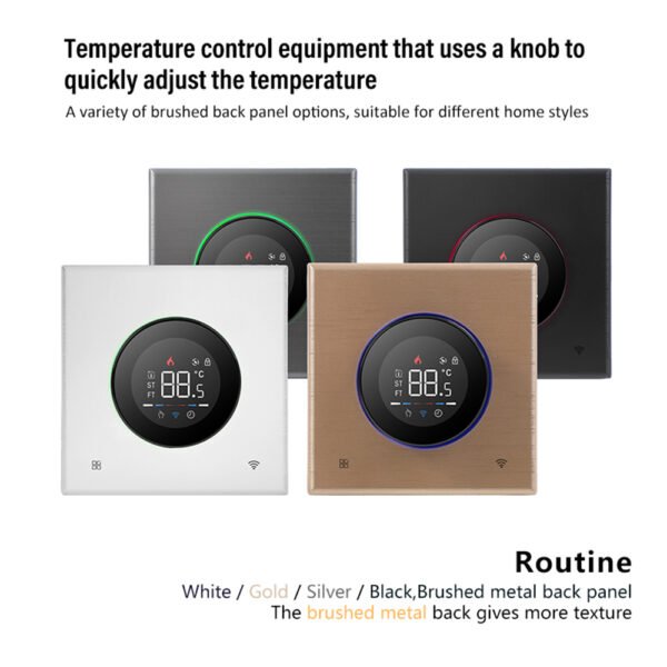 BHT-7000 Smart Knob Thermostat WiFi Floor Heating Controller+WH90AB/WH91AB/WH92AB - 图片 4