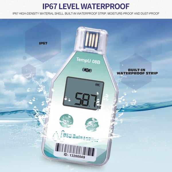 TempU08B Single-Use Temperature Humidity Recorder +Temp021 - 图片 4