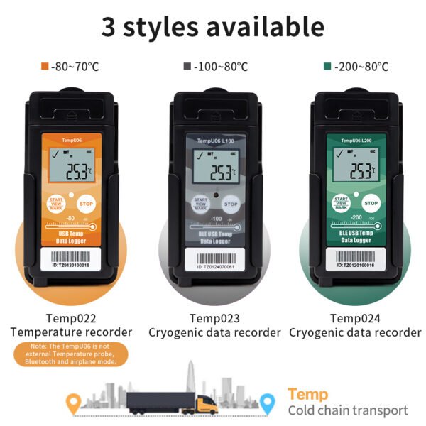 Temperature Recorder Temperature Data Logger +Temp022/Temp023/Temp023 - 图片 4