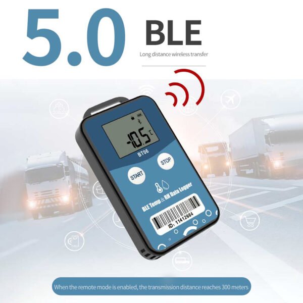 BT06 BLE Temperature Data Logger Humidity Recorder +Temp025 - 图片 4