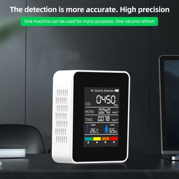 5 in 1 Carbon Dioxide Formaldehyde TVOC CO2 Carbon Dioxide Detector +ALB17 - 图片 4