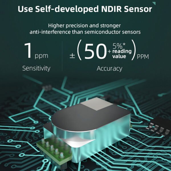 4 in 1 WIFI Air Quality Detector CO2/TEMP/HUMI/TIME+ALB28 - 图片 4