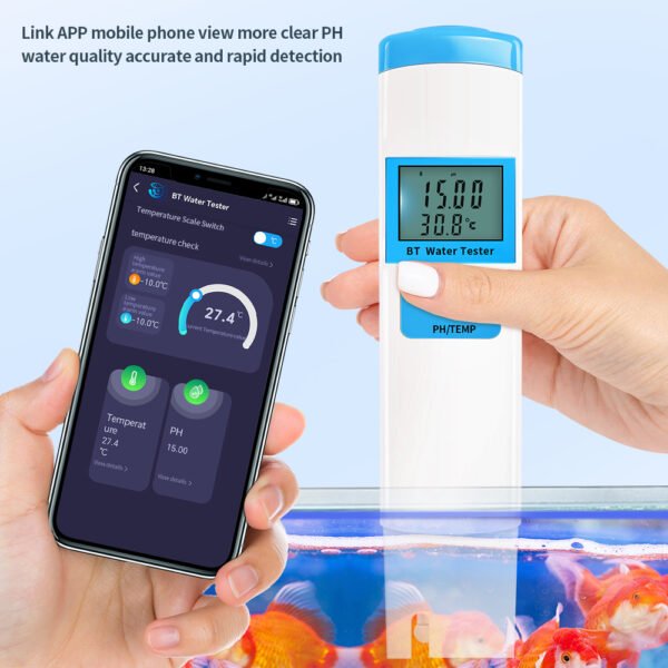 Bluetooth 2 in 1 PH/TEMP Water Quality Tester+BT98601 - 图片 5