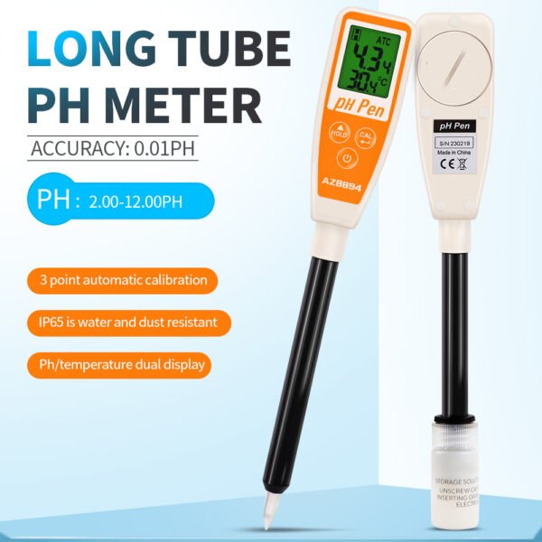 Portable PH test Pen Meter + AZ8694 - 图片 5