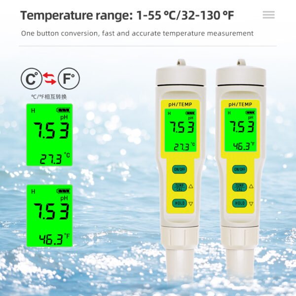 PH-201 High Quality LCD Display Water Quality Tester +PH024 - 图片 5