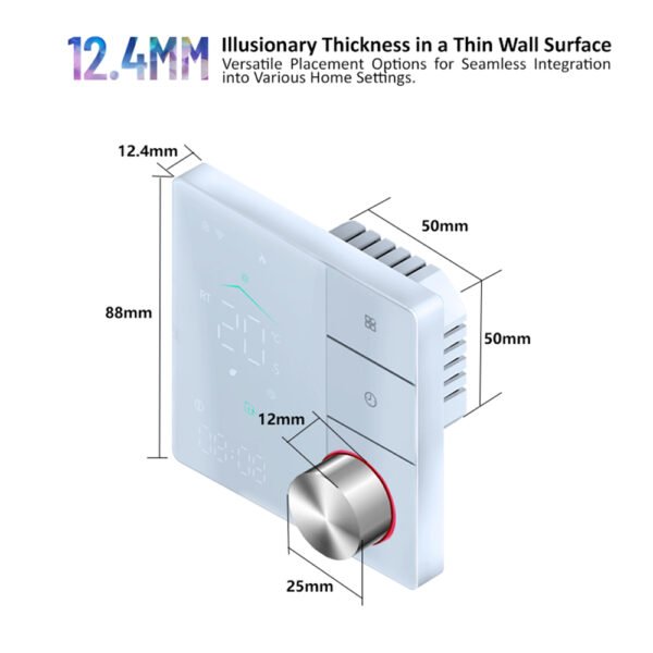 BHT-18 Smart Voice Knob Thermostat WiFi Floor Heating Controller +WH88A/WH88B/WH88C - 图片 5