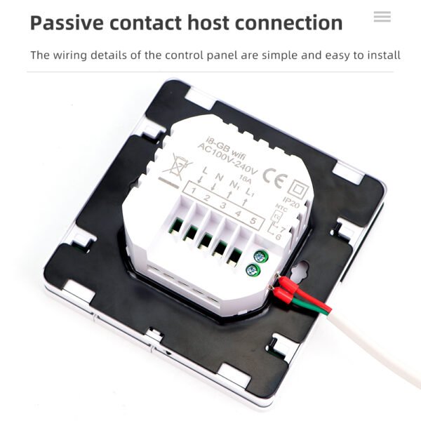 WIFI Floor Heat Thermostat Digital Temperature Controller+WH101 - 图片 5
