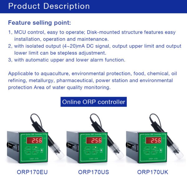 Water Quality Analysis Online ORP Controller+ORP170 - 图片 5