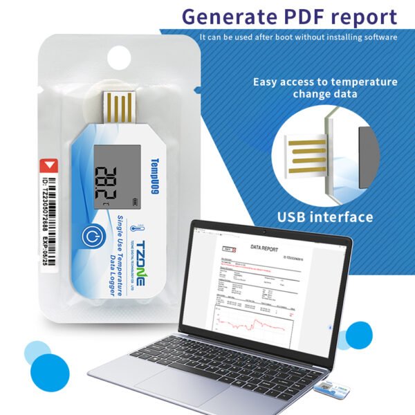 TempU09 Disposable Temperature Recorder+Temp018 - 图片 5