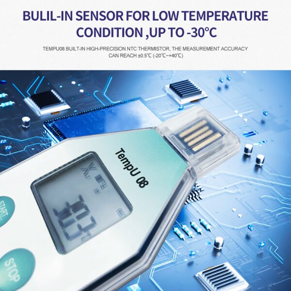 TempU08B Single-Use Temperature Humidity Recorder +Temp021 - 图片 5
