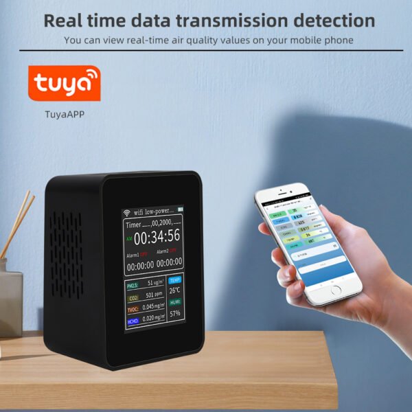 WIFI USB Intelligent Indoor Gas Analyzers Air Quality Detector +ALB18 - 图片 5