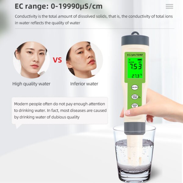3 in 1 PH EC Meter TEMP Meter-EC014BL/EC014 - 图片 6