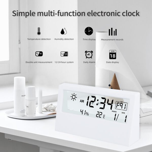 LCD display desktop alarm clock+HYT018 - 图片 4