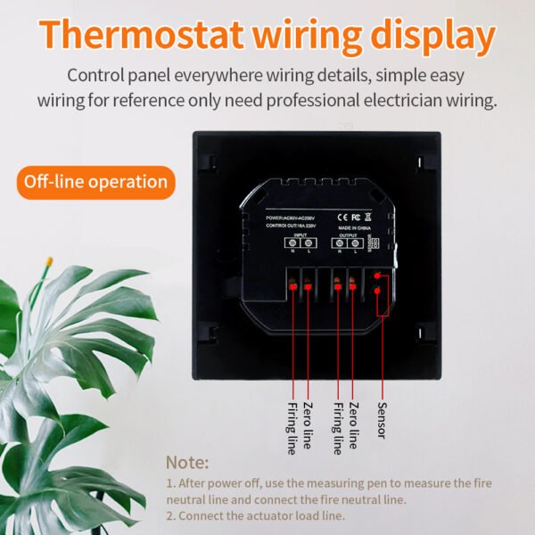 MH-1828A Wifi Electric Floor Heating Digital Thermostat+WH68WF/WH69WF - 图片 6