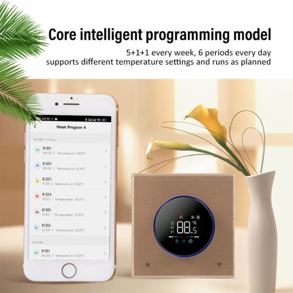 BHT-7000 Smart Knob Thermostat WiFi Floor Heating Controller+WH90AB/WH91AB/WH92AB - 图片 6