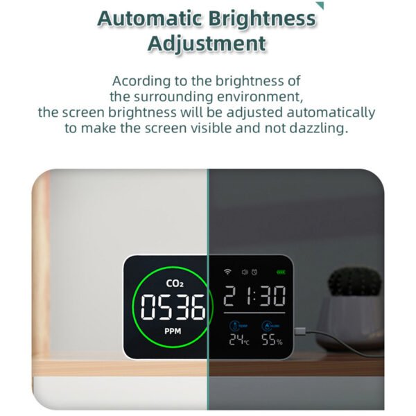 4 in 1 WIFI Air Quality Detector CO2/TEMP/HUMI/TIME+ALB28 - 图片 7