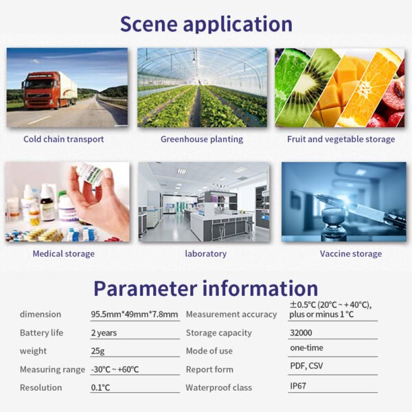 TempU09 Disposable Temperature Recorder+Temp018 - 图片 7