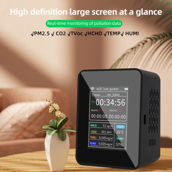 WIFI USB Intelligent Indoor Gas Analyzers Air Quality Detector +ALB18 - 图片 7