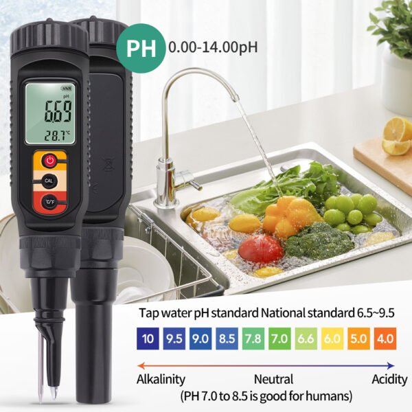 High Quality Soil Ph Meter Food PH Tester+SPH029 - 图片 8