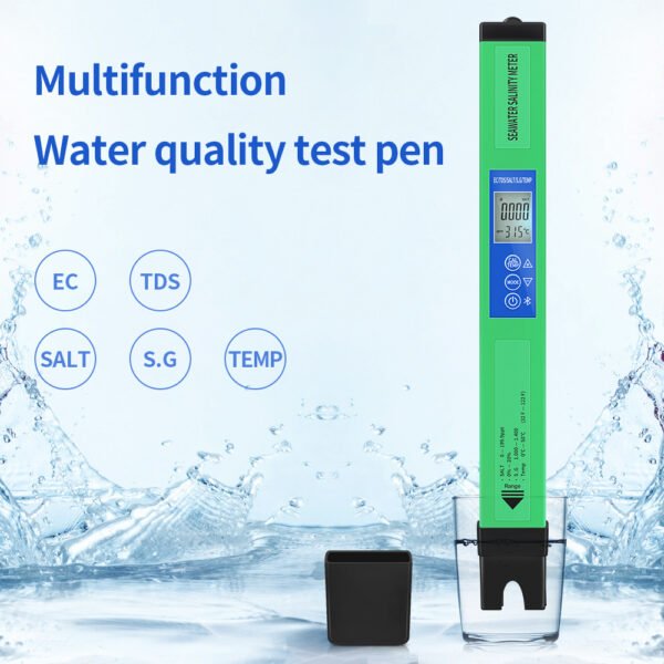 5 in 1 EC/TDS/SALT/S.G/TEMP Water Quality Tester+BT600 - 图片 8