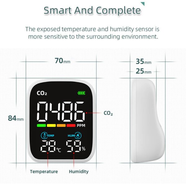 Mini 3 in 1 CO2 Temp Humidity Air Quality Detector +ALB22/ALB23 - 图片 8
