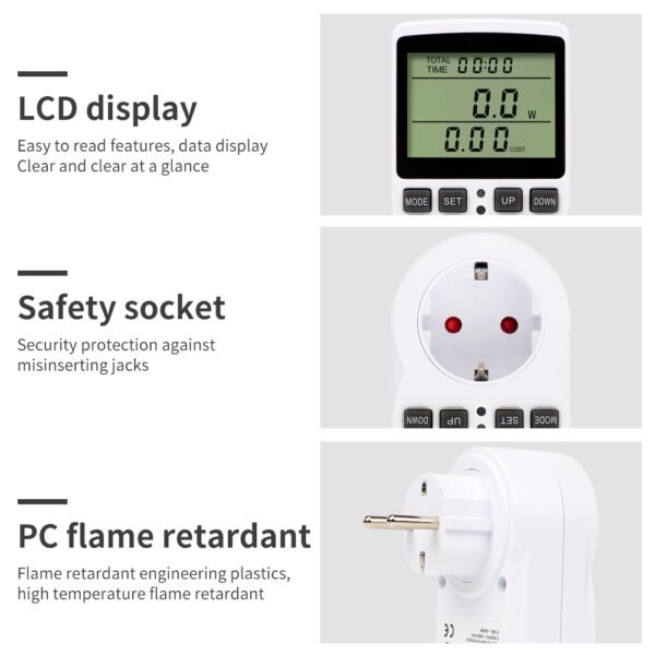 Large LCD Display Power Meter+V060EU - 图片 9