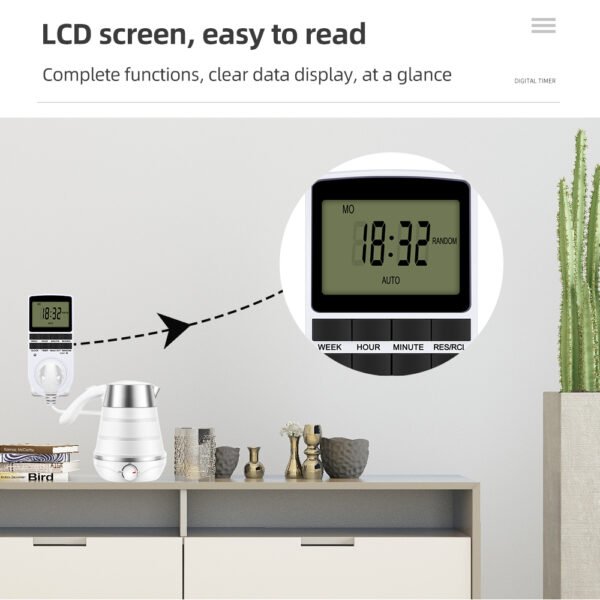 TM02 Electronic Digital Timer Switch +KT024EU - 图片 9