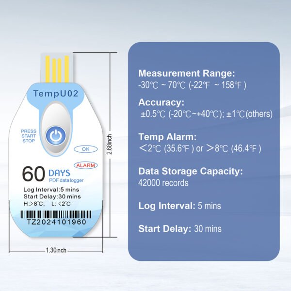 TempU02 60Days Data Logger+TEMP004 - 图片 9