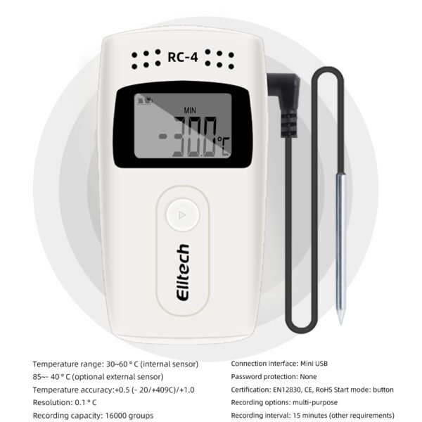 RC-4 Digital USB Temperature Data Logger+WH50 - 图片 5