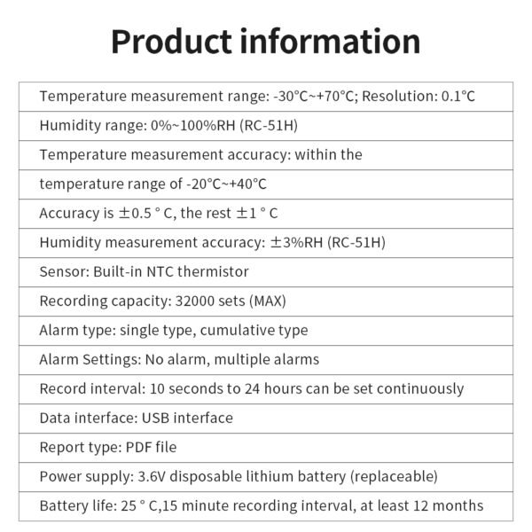 RC-51 Temperature Logger +RC051 - 图片 9