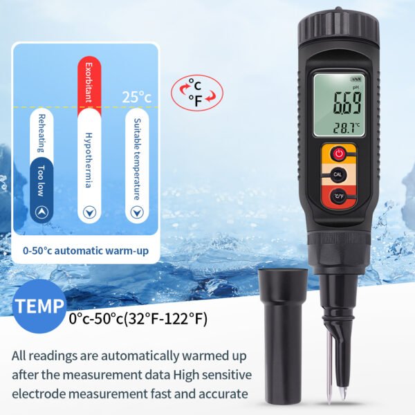 High Quality Soil Ph Meter Food PH Tester+SPH029 - 图片 9