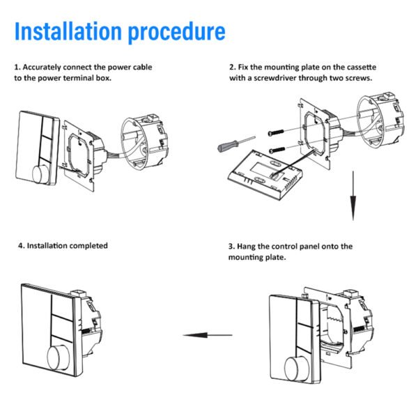 Air conditioning thermostat BAC-18AL +WH018B/WH018W/WH018E - 图片 10
