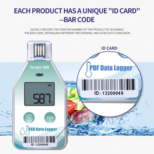 TempU08B Single-Use Temperature Humidity Recorder +Temp021 - 图片 10