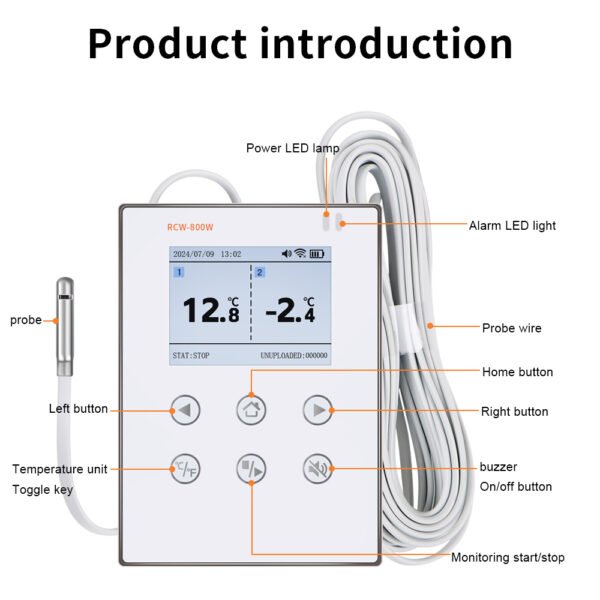 RCW-800W-THE Wifi Temperature and Humidity Monitor+WH51 - 图片 10