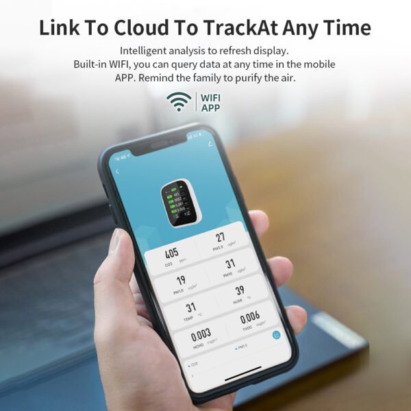 Digital 8 in 1 PM2.5 PM10 TVOC CO2 Detector Meter +ALB26 - 图片 10