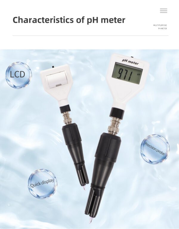 PH-98211 LCD Display Cosmetics Water Quality Tester +PH151 - 图片 4