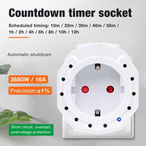 Countdown Switch Timer Socket+KT038 - 图片 2