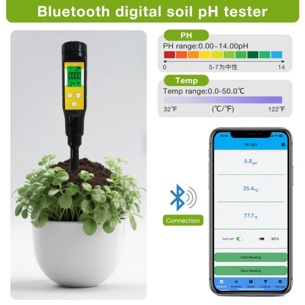 Bluetooth Soil Ph Tester-SPH052 - 图片 6