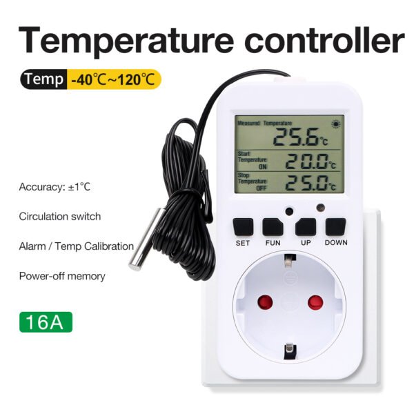 Digital Display Temperature Control Socket+WH074 - 图片 4