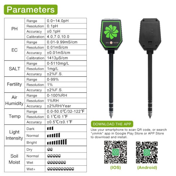 8-in-1 Soil Tester-SPH053 - 图片 8