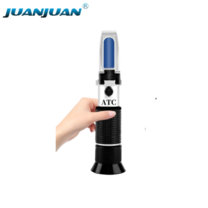 Handheld 0-40% Brix Meter 0-25% Alcohol Whisky Tester Brix Measuring Device Sugar Refractometer for Wine Making Beer Brewing-RF009BX
