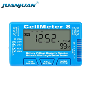 8 Cell 1 Capacity Battery Test Meter Voltage Balance Li-Ion Li-Po Li-Fe Ni-Cd NiMH Monitor Tester-CM010B