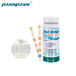6 in 1 Swimming Pool Test Paper Residual Chlorine PH Value Total Alkalinity Test Paper SPA Aquarium Water Quality Test Paper-PH075