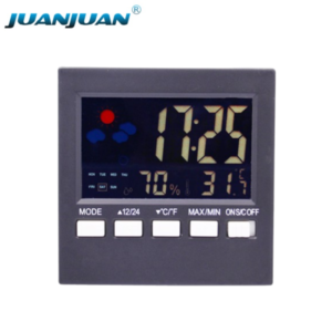 LCD Digital Multifunction Humidity Temperature Clock Alarm Calendar Desk Alarm Clock Table Clock With Weather Station-HYT002