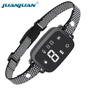 Automatic Anti-Bark Device – White Text Screen, Dual Vibration Modes for Humane Dog Training-PT229